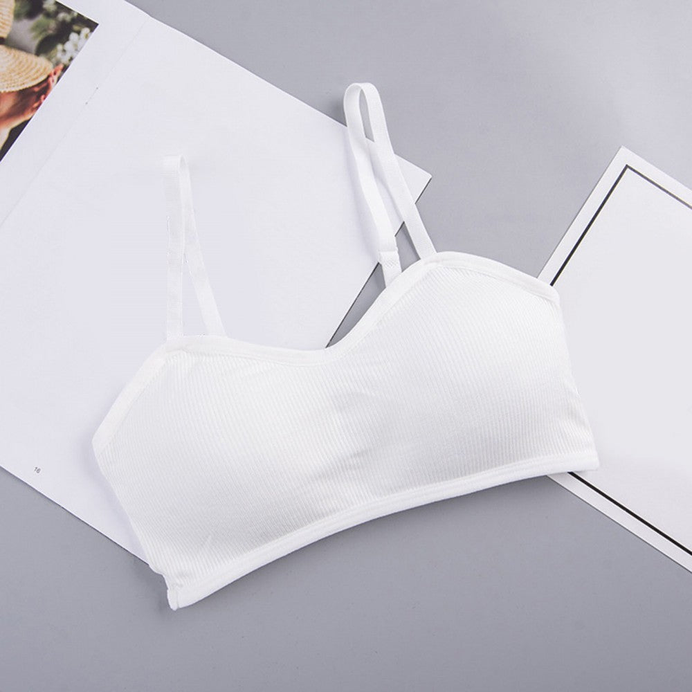 Woman Seamless Bras Vest Thread Beautiful Back - White - Shop N Save