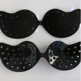 Self Adhesive Breathable Strapless Silicone Bra - Black - Shop N Save