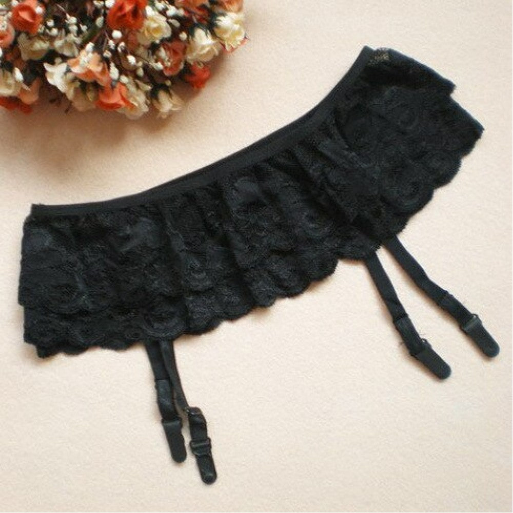 Fashion Women Lace Soft Top Thigh-High Panty - Black - Shop N Save