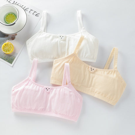 Girl Student Small Sling Pure Cotton Youth - White - Shop N Save
