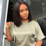 Cross-Border Export: African Black Straight Bob Wig Wholesale