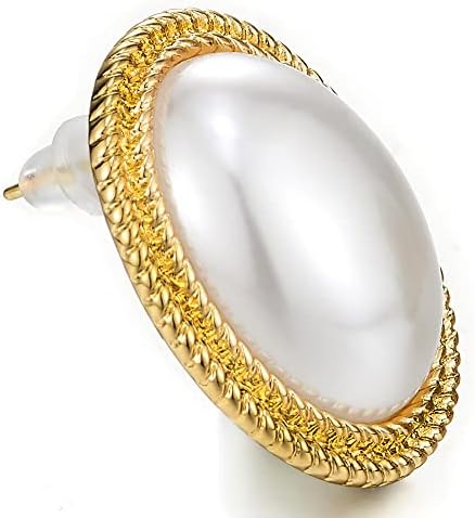 Glam Gold Twisted Rope Pearl Earrings - Banquet-Ready Statement Jewelry - Shop N Save