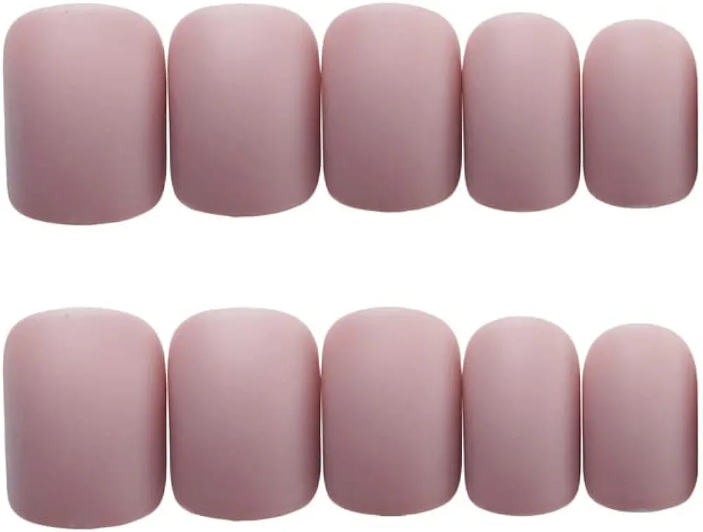 Edary Matte Purple Press-On Nails - 24pcs Short Square Art Nails for Women - Shop N Save