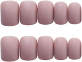 Edary Matte Purple Press-On Nails - 24pcs Short Square Art Nails for Women - Shop N Save