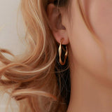 Hoop Drop Earring Set: Matt Twisted Metal, Gift-Worthy Jewelry - Shop N Save