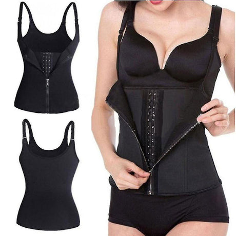 Women's Waist Trainer Corset Firm Control Shapewear Slimming Bodysuit Open Bust Full Body Shaper