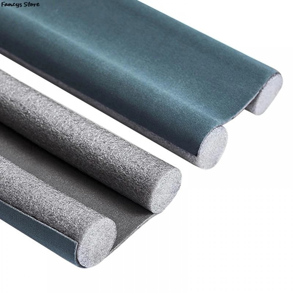 Double Sided Windproof Soundproof Foam Door Bottom Seal Black