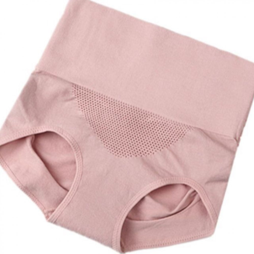 Tummy Belly Shaping Control Panties Mid Waist Underwear - Pink - Shop N Save