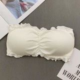 Lingerie Sport Bra Backless Strapless Top Bra - White - Shop N Save