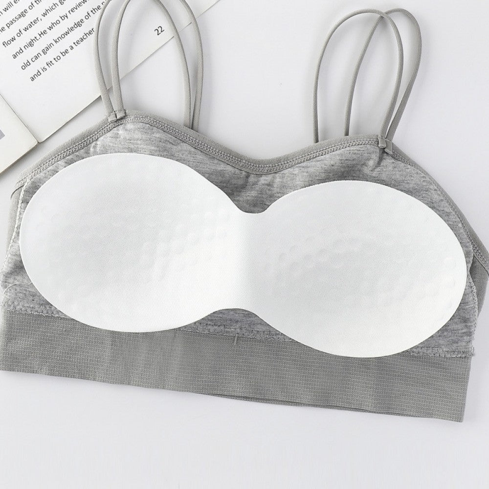 Seamless Girl Sling Beauty Back Wrap Chest Ladies Vest Bra - Gray - Shop N Save