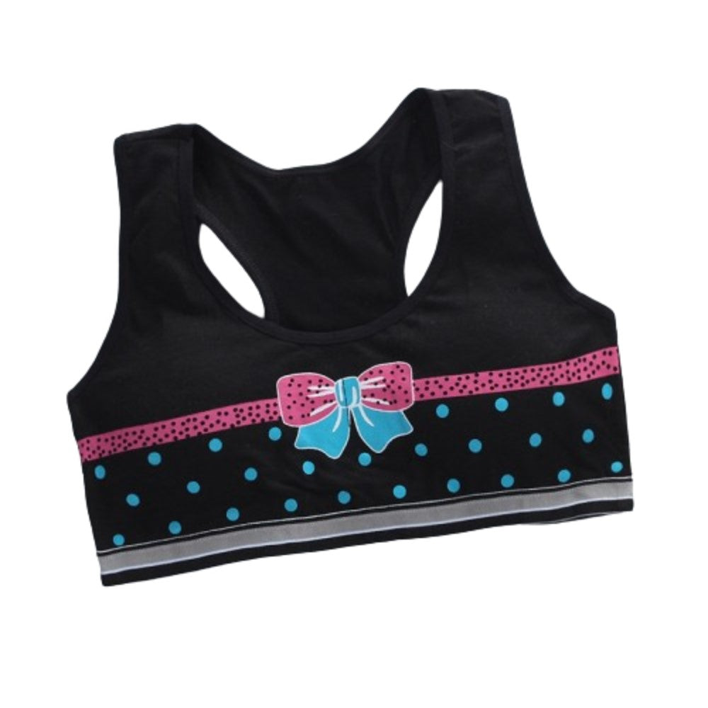 Puberty Girls Underwear Cotton Training Bra - Black - Shop N Save