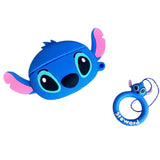 Cartoon 3D Earphone Case For Airpods 1 2 Silicone Cover - Blue Stitch