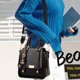 Trendy Black PU Handbag: Stylish, Spacious, Premium Quality, Versatile Chic - Shop N Save