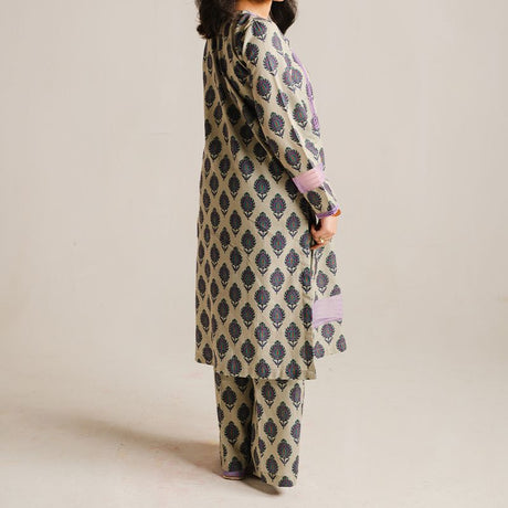 2 Piece Digital Print Kurti Salwar Set - Pure Cotton Collection Stylish Light Weight Cotton Fabric Suit Top Bottom Salwar Kameez Indian Pakistani Printed Suit For Casual Outdoor Dress - Multicolor - Shop N Save
