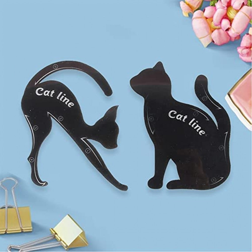 Cat Eyeliner Guides Easy Quick Makeup Tool - Black