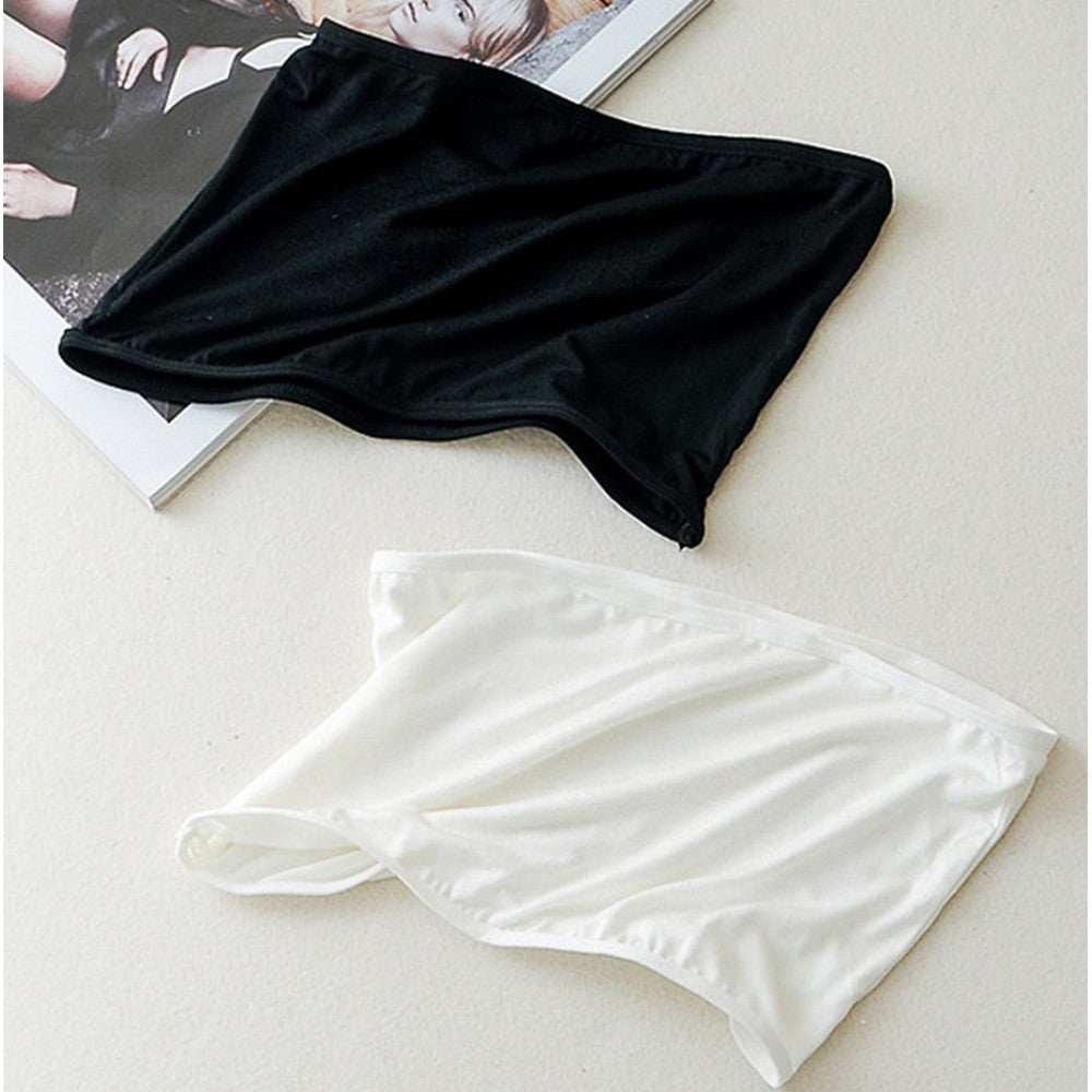 Strapless Breathable Thin Soft Ice Silk Wrapped Bra - Black - Shop N Save