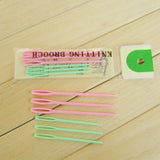 6 Pcs ABS plastic big eye needle factory direct U shaped twist needle Multicolor
