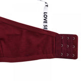 Seamless Bras Detachable Padded Sling Cotton - Wine Red - Shop N Save