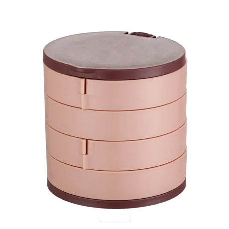 Rotating Jewelry Box: Women's Organizer, Travel-Friendly - Shop N Save