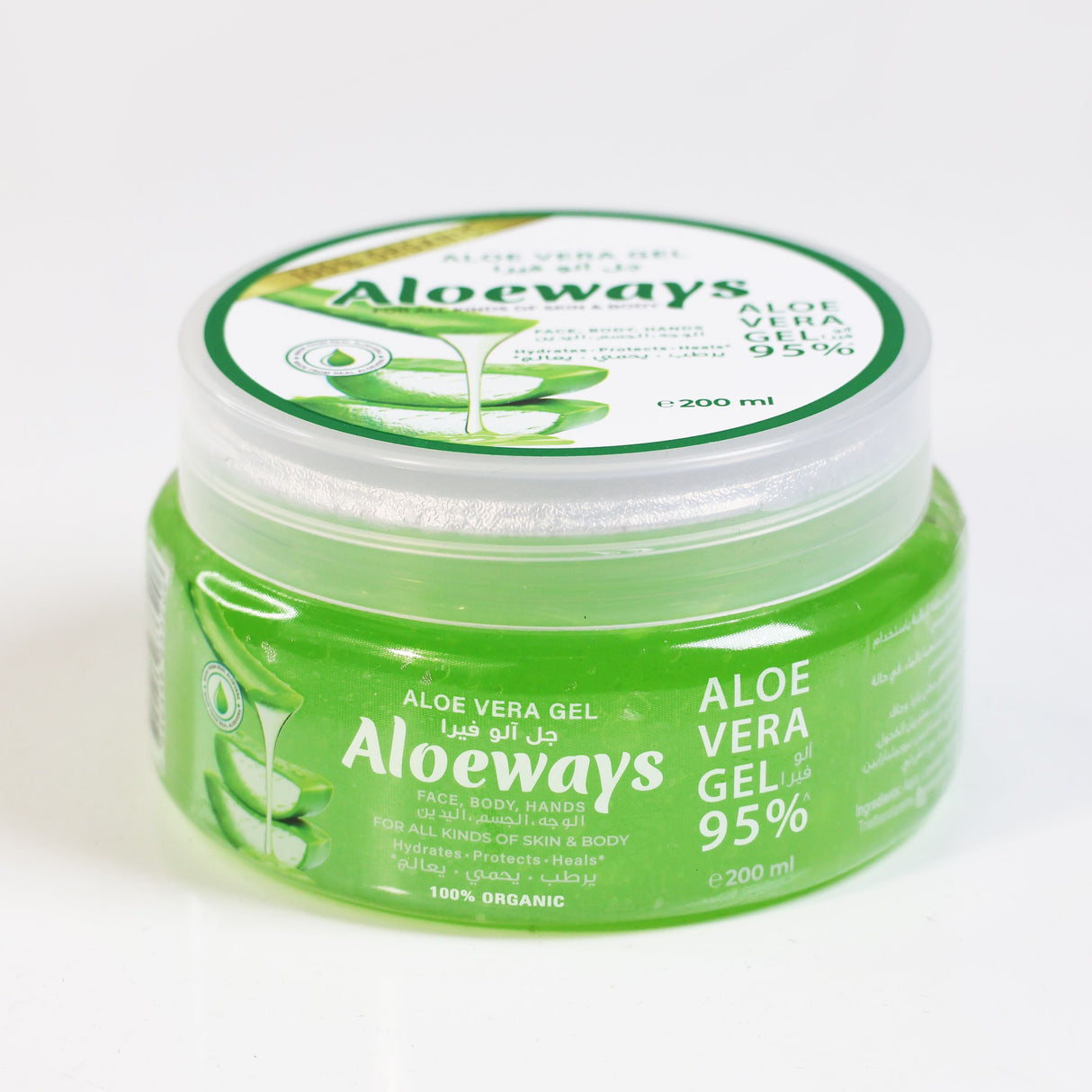 Aloeways 95% Pure Aloe Vera Gel - Moisturizes Skin - Enhances Skin Beauty - For All Skin Types - Aloe Vera Gel for Skin and Body