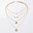 Layered Gold Choker: Crystal &amp; Evil Eye Pendant Jewelry for Women - Shop N Save