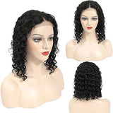 Short Curly Hair Wig - Middle-Parted Corn Perm