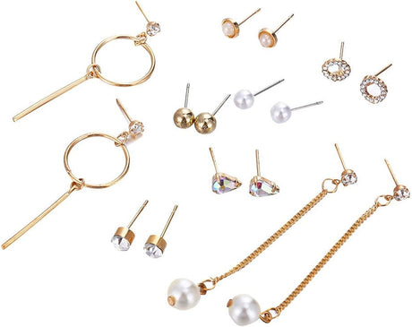 Smilelty Women's Earrings Set - Long Tassel Diamond Rainbow Fashion - Shop N Save