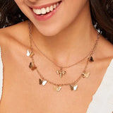 Ladies Elegant Butterfly Chain Necklace - Golden - Shop N Save