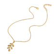 Women Fashion Leaf Shape Simple Necklace - Golden - Shop N Save