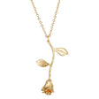 Valentine Rose Pendant Fashion Necklace - Golden - Shop N Save