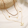 Girl Heart Map Alloy Multi Layer Fashion Necklace - Golden - Shop N Save