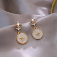 2023 Metal Round Studs: Classic Women's Earrings, Timeless Style - Shop N Save