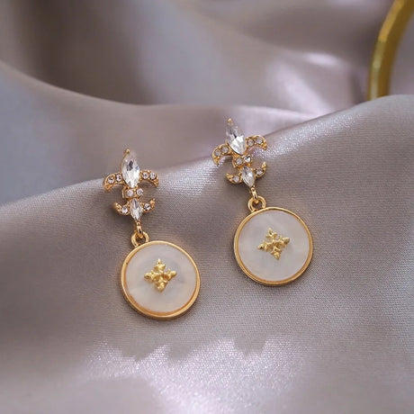 2023 Metal Round Studs: Classic Women's Earrings, Timeless Style - Shop N Save