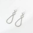 Girls Rhinestone Decorative Earrings - Silver - Shop N Save