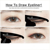 Cat Eyeliner Guides Easy Quick Makeup Tool - Black