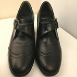 Scholl Memory Cushion Dark Brown Leather Shoes , Touch Fasten, Kelley Design. - Shop N Save