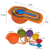 6 Pcs Color Measuring Spoon Set - Kitchen-grade Baking Tool