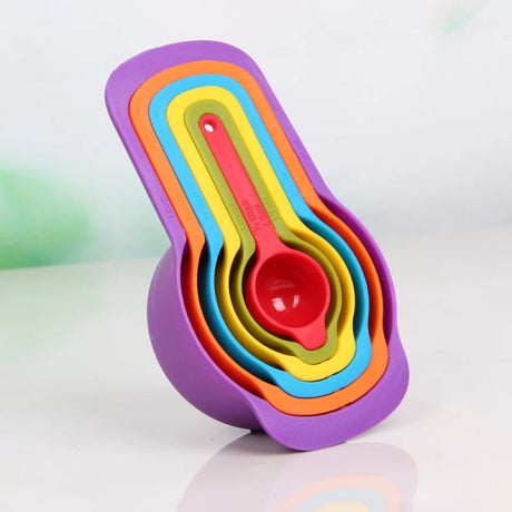 6 Pcs Color Measuring Spoon Set - Kitchen-grade Baking Tool