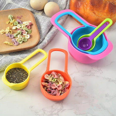 6 Pcs Color Measuring Spoon Set - Kitchen-grade Baking Tool