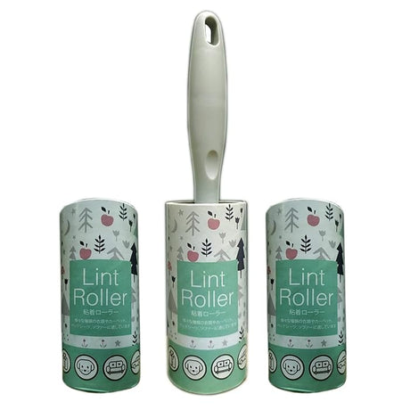 Lint Roller Set: Pet Hair Remover with 60 Refills &amp; Scrubbing Brush - Shop N Save