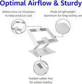 Collins Adjustable Laptop Stand - Ergonomic, Portable, and Lightweight