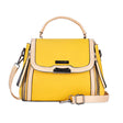 Women Fashion Versatile Contrast Handbag - Yellow - Shop N Save
