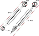 Stainless Steel Melon Baller Set - Dual Side Carving Tool for DIY Fruit Salads and Ice Cream Scooping - Shop N Save