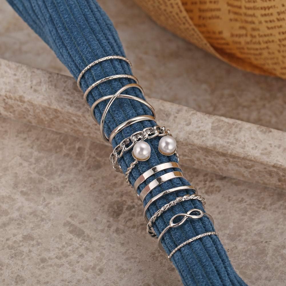 Bohemian Silver Stackable Rings: Vintage Comfort Fit for Women - Shop N Save