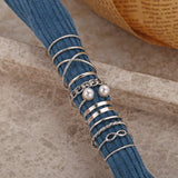 Bohemian Silver Stackable Rings: Vintage Comfort Fit for Women - Shop N Save