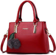Stylish Double Hand Tote Slung Bag - Wine Red - Shop N Save