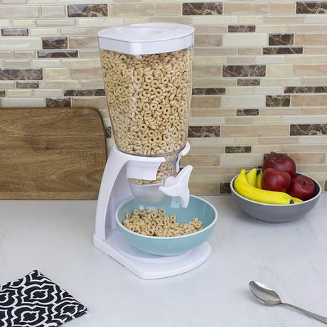 Single Countertop Cereal Dispenser (White)