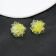 Luminous 3D Resin Flower Studs: Creative Women's Jewelry - Shop N Save