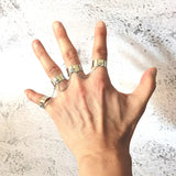 Punk Hip Hop Cross Rings: Multi-layer Adjustable Men's Finger Jewelry - Shop N Save
