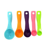 5 Piece Set Of Scale Measuring Spoons - Multi Color - Shop N Save
